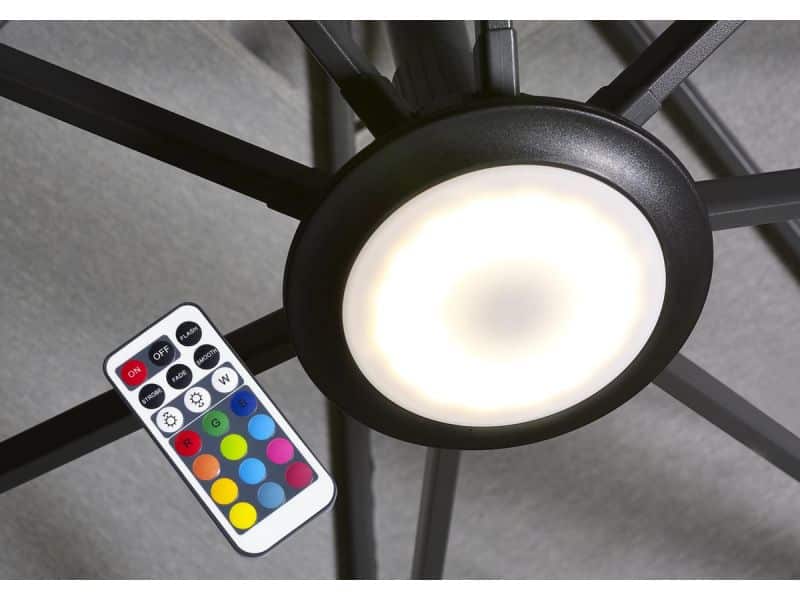 Platinum Sun & Shade - Zweefparasol - Parasollicht - LED-multi