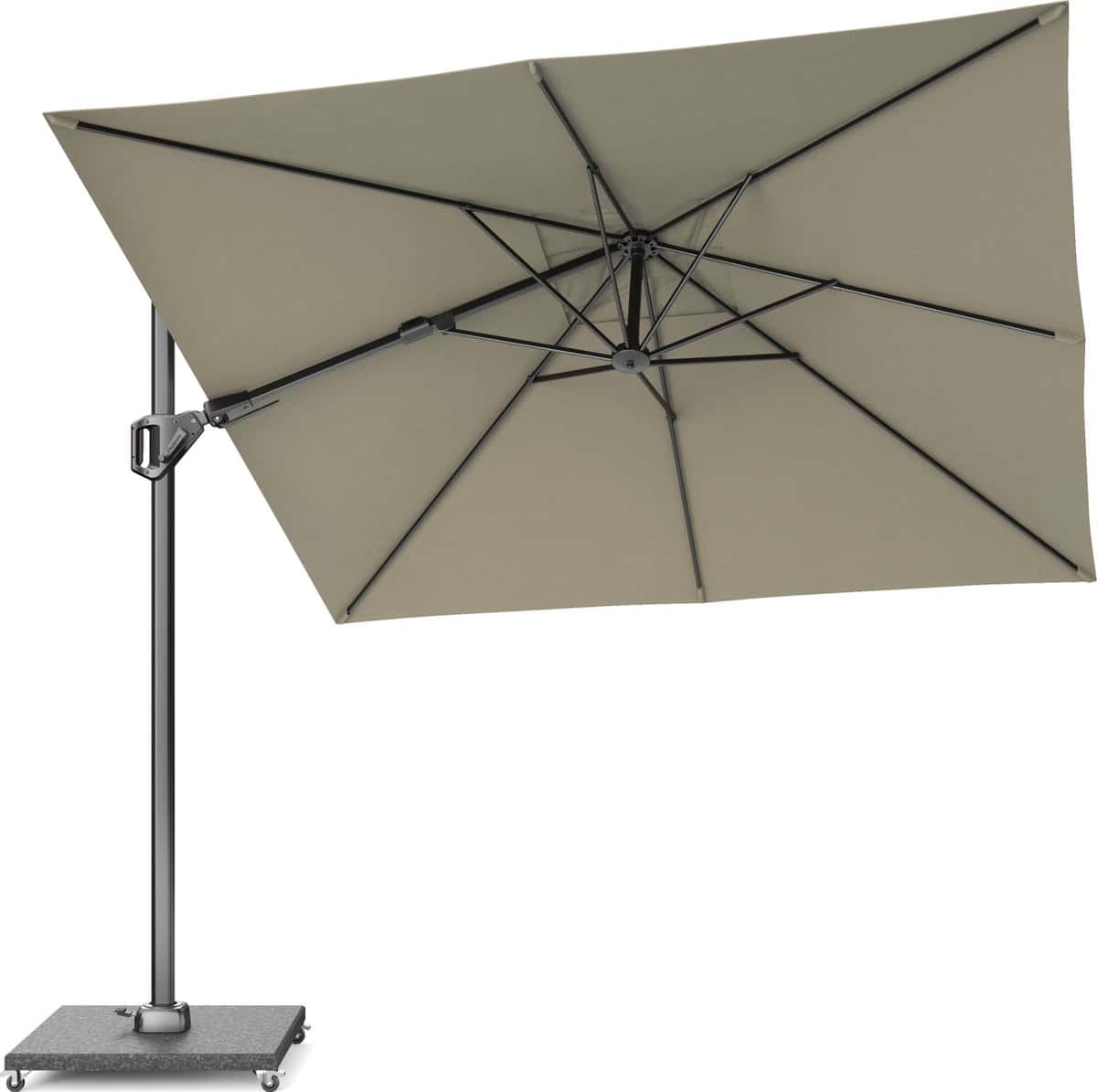 platinum sun & shade zweefparasol voyager t²