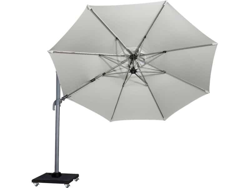 Platinum Zweefparasol Summer T2 Light Grey Ø 350 cm