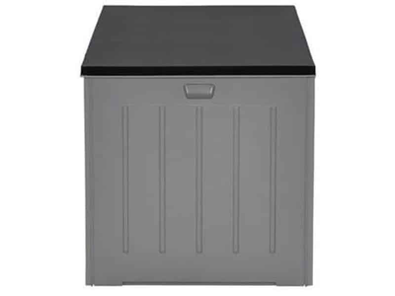 Primo kussenbox - kunststof - 830L - 160x78 cm - donkergrijs - zwart