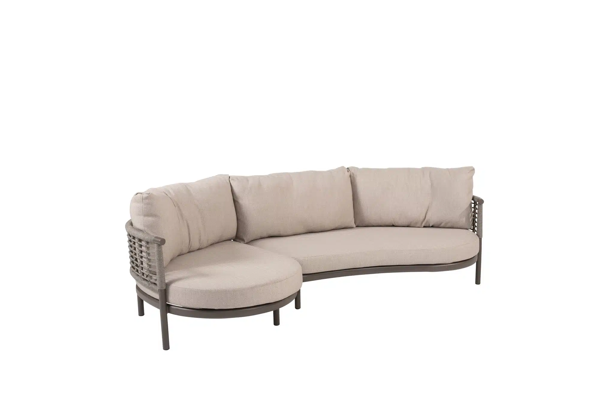 puglia modulaire set terre: 2 zits bank, arm links + chaise longue, arm rechts