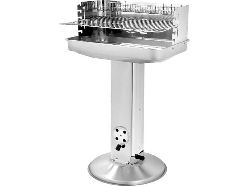 QPFO® BBQ houtskool roestvrijstaal - met ventilatie en grillrooster