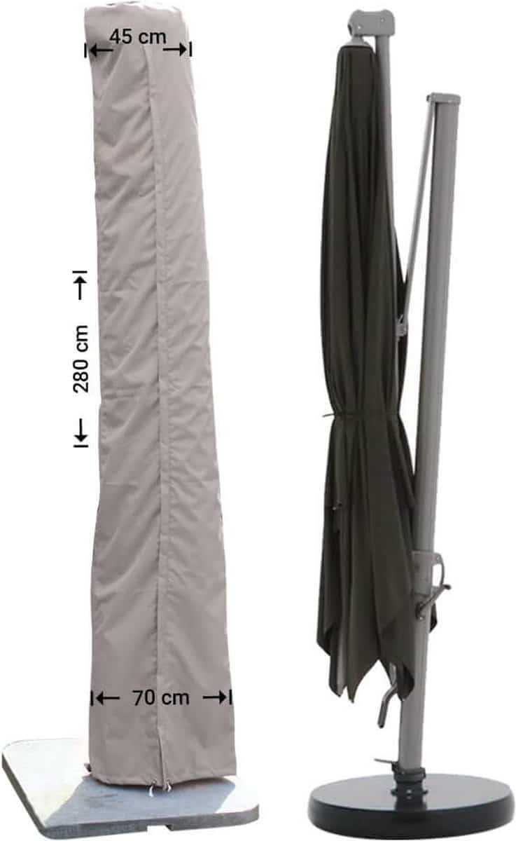 raffles covers parasolhoes hoog: 280 cm rus280