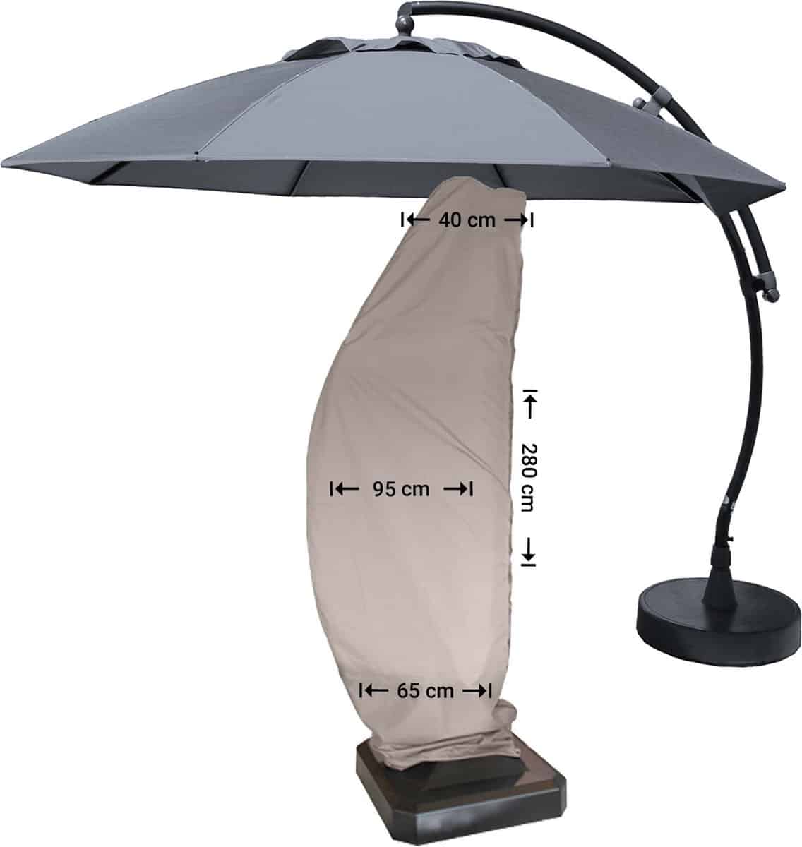 raffles covers parasolhoes voor zweefparasol hoog 280 cm