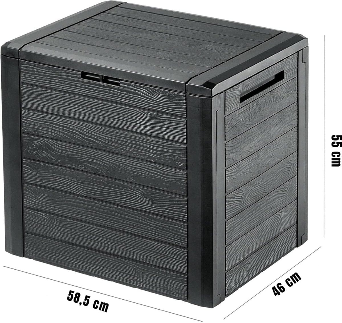 ren® tuinkast kunststof tuinkast tuinkast kunststof voor buiten 140l, antraciet