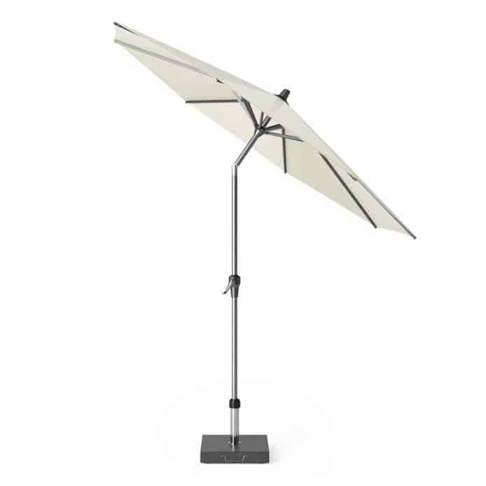 riva parasol 250 cm rond ecru met kniksysteem