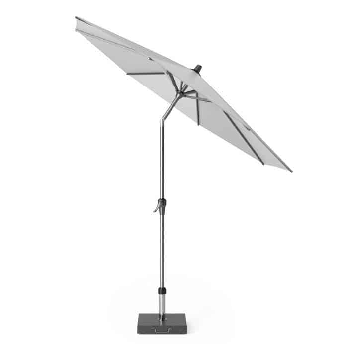 riva parasol 250 cm rond lichtgrijs met kniksysteem