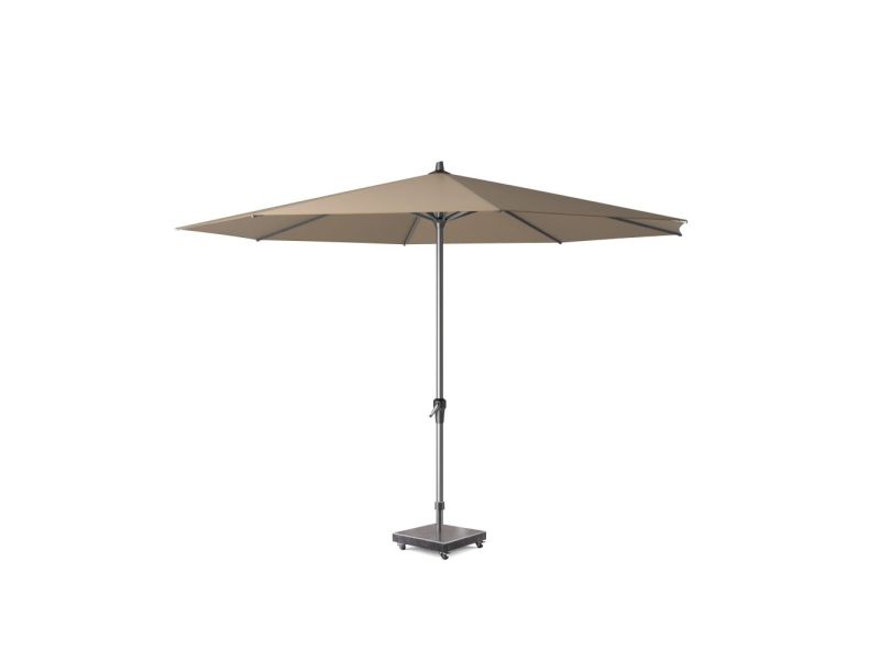 Riva stokparasol taupe |Ø350cm rond