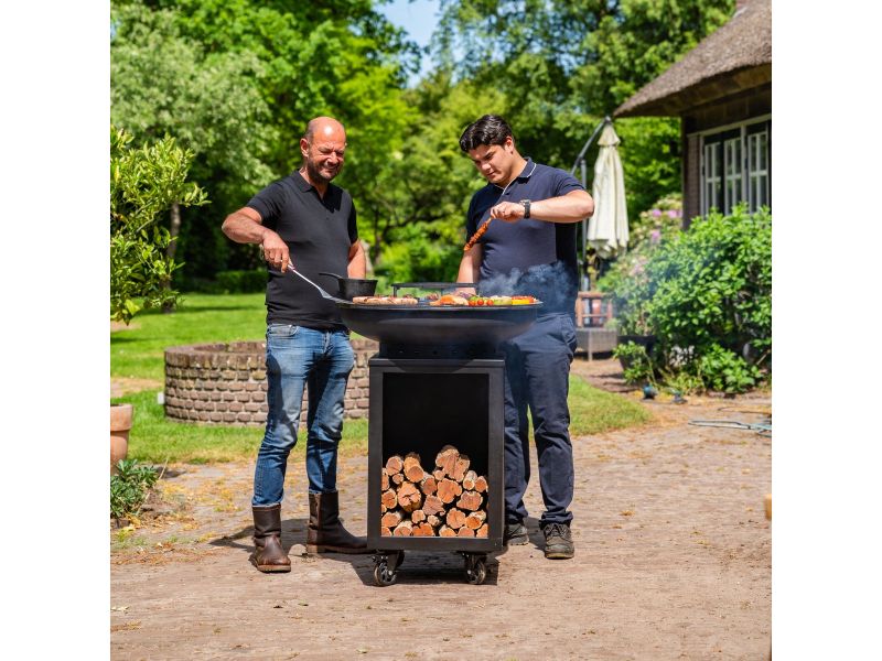 RJRoyal Living BBQ Plancha Grill Hermano XXL Blackline