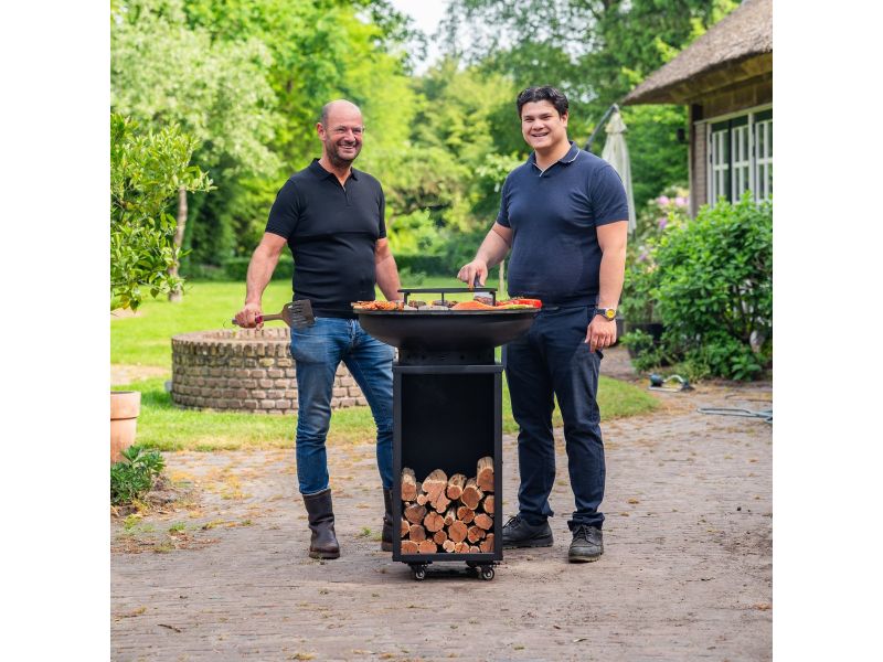 RJRoyal Living Plancha BBQ Camarada Blackline Bakplaat 8mm en conisch