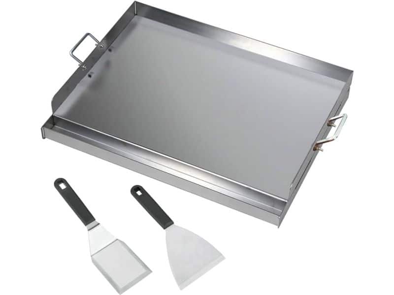 Roestvrijstalen grillplaat - geschikt voor BBQ - 1 stuk