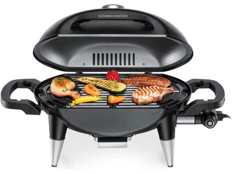 Rommelsbacher Barbecuegrill BBQ 4000 - elektrische BBQ met deksel &