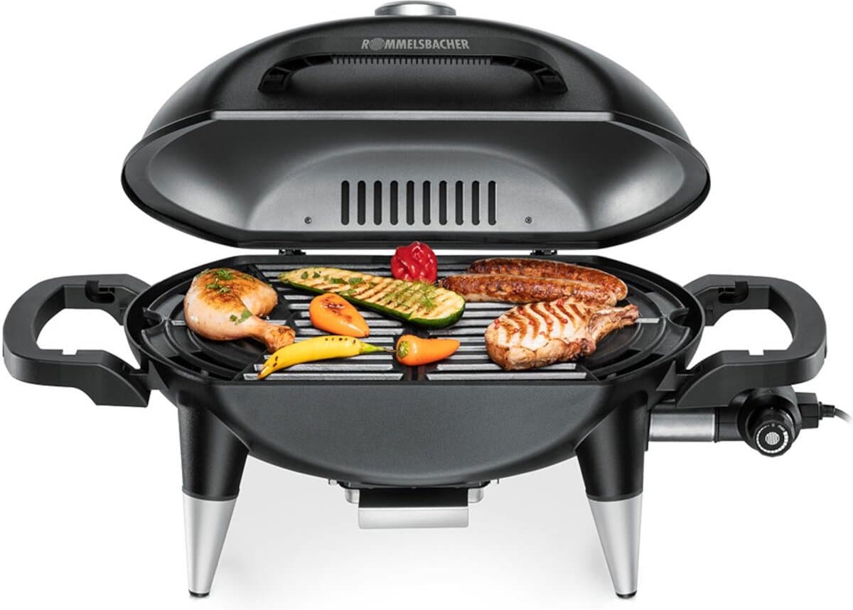 rommelsbacher barbecuegrill bbq 4000 elektrische bbq met deksel &