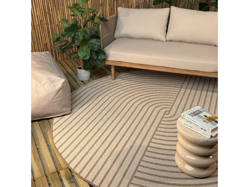 Rond buitenkleed Bold jute - Interieur05 - Rond 240 Ø - (XL)