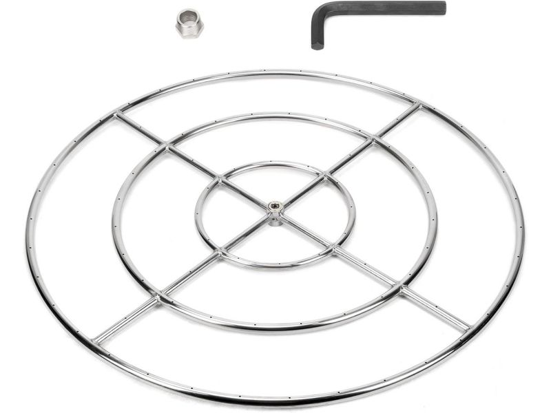 Ronde Buiten Tuin Brandring van Roestvrij Staal