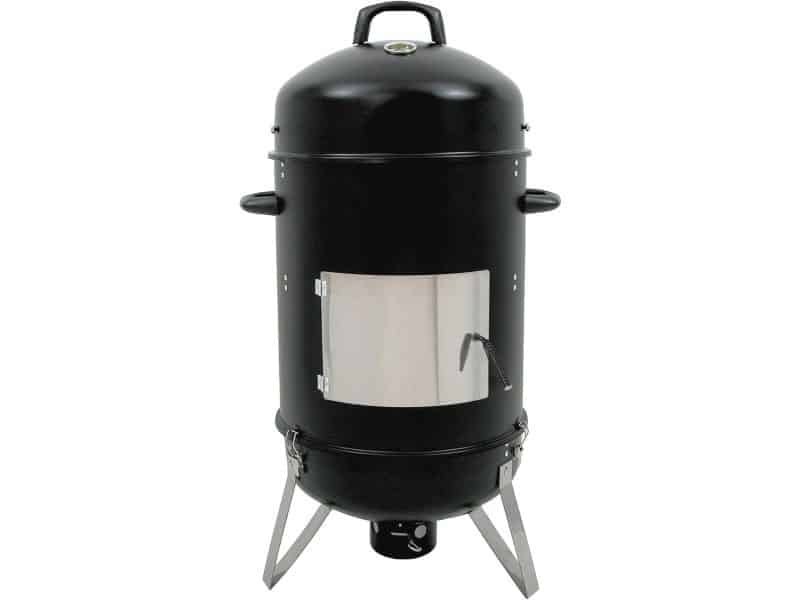 Rookton en Grillvat met Thermometer en Twee Grillroosters