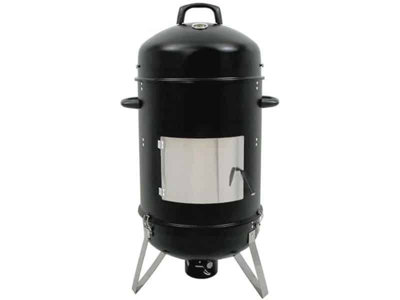 Rookton en Grillvat met Thermometer en Twee Grillroosters