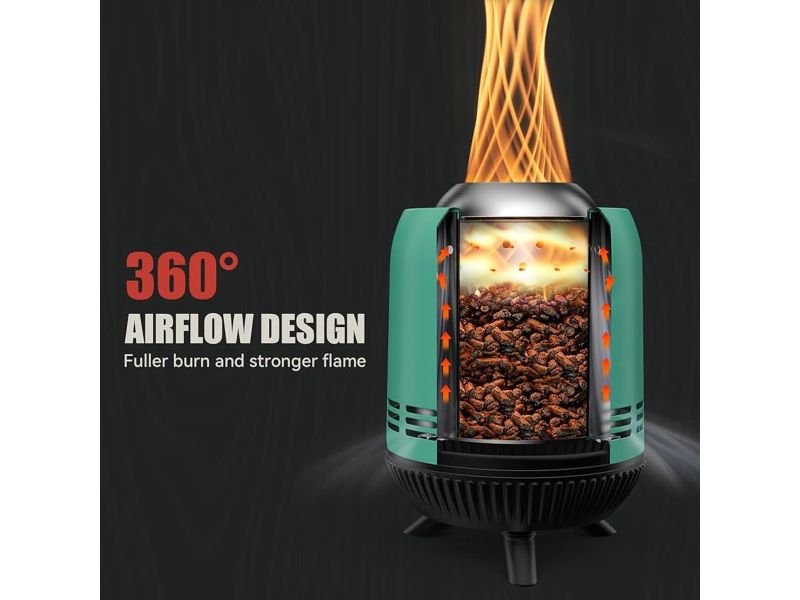 Rookvrije tafelhaard - draagbaar en lichtgewicht - 1 stuk - roestvrij staal - 15x24cm