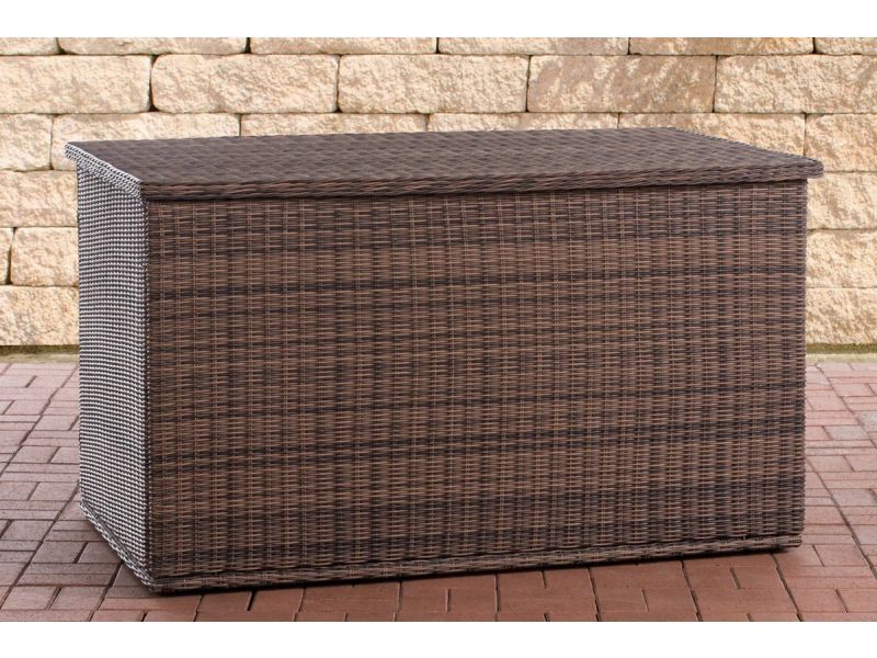 Rotan Opbergbox XL - 125cm bruin - Tuinkussenbox - Waterdicht - Met deksel - Voor binnen & buiten - Tuinbox