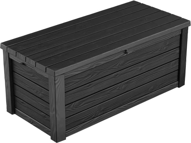 Ruime Tuinbox met 570 Liter - Weerbestendig, Waterdicht en Zitgelegenheid - Antraciet Kussenbox voor Tuin en Terras