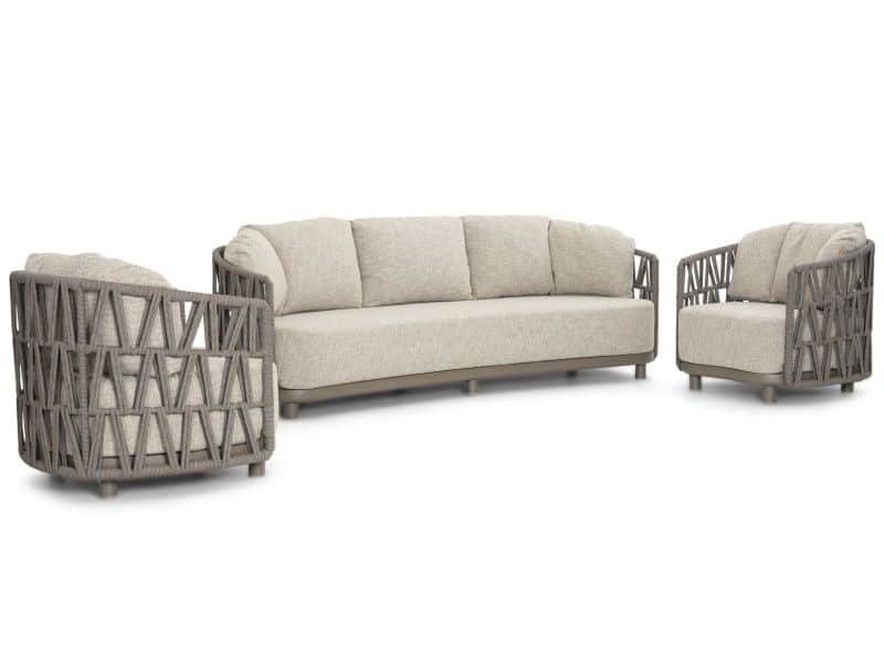 Santika Cayora stoel-bank loungeset 3-delig