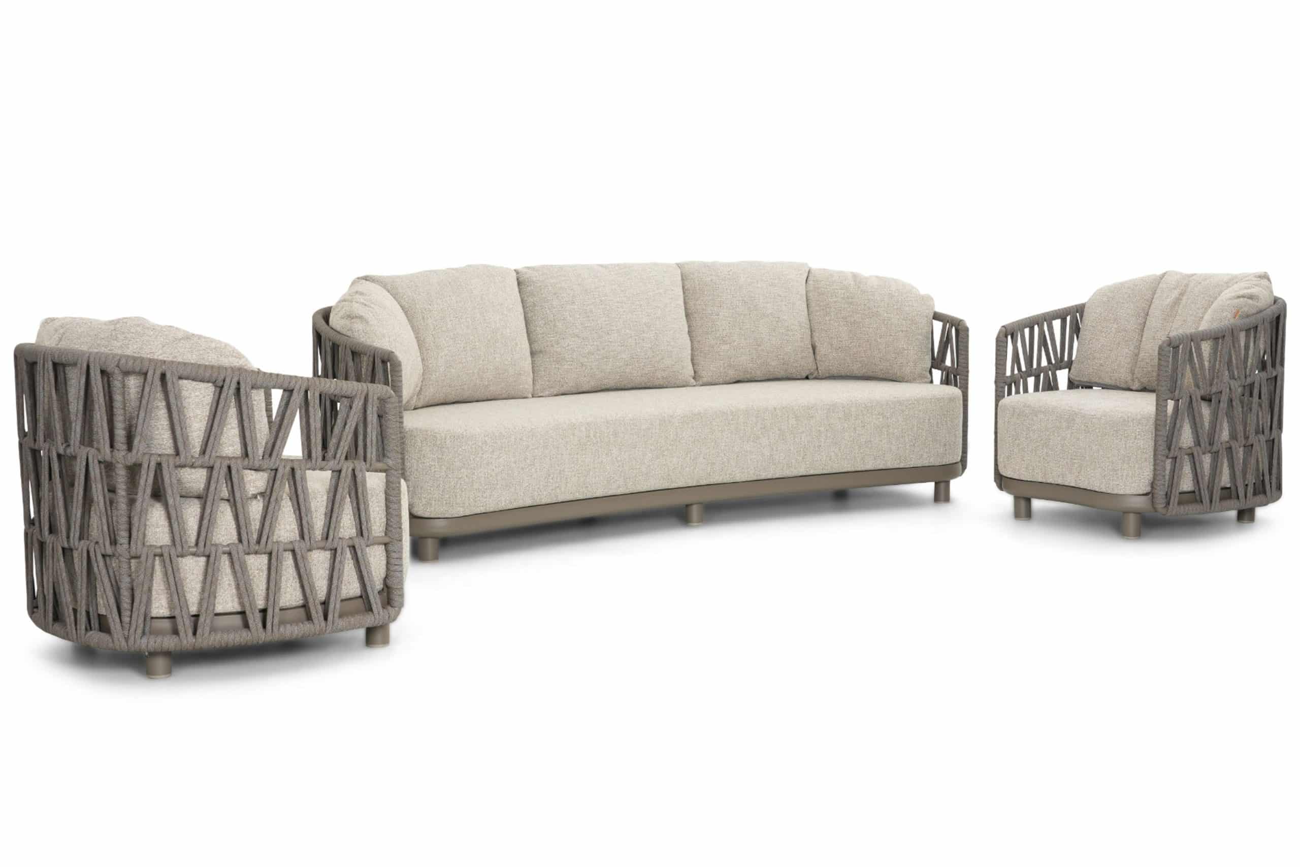 santika cayora stoel bank loungeset 3 delig