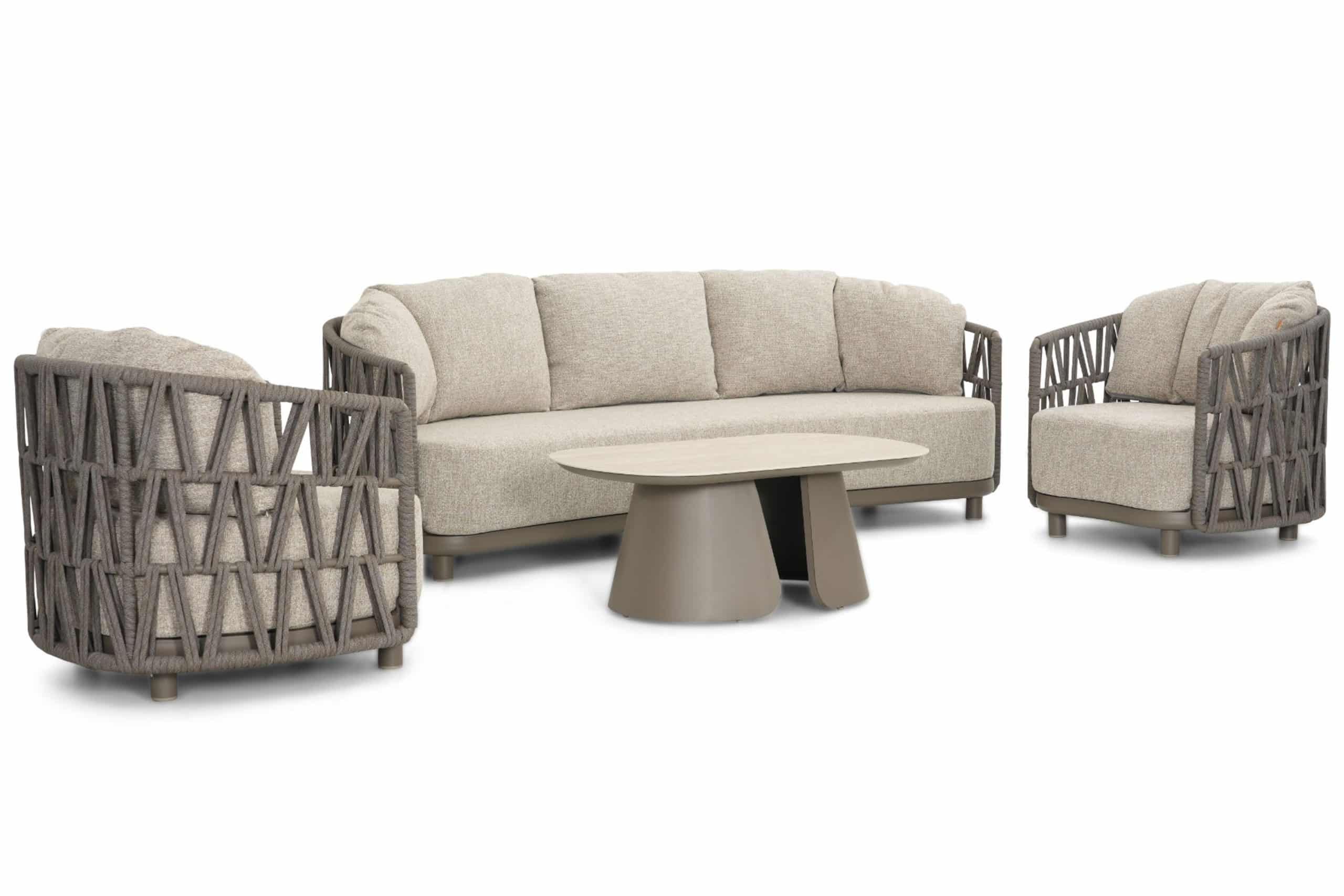 santika cayora stoel bank loungeset 4 delig