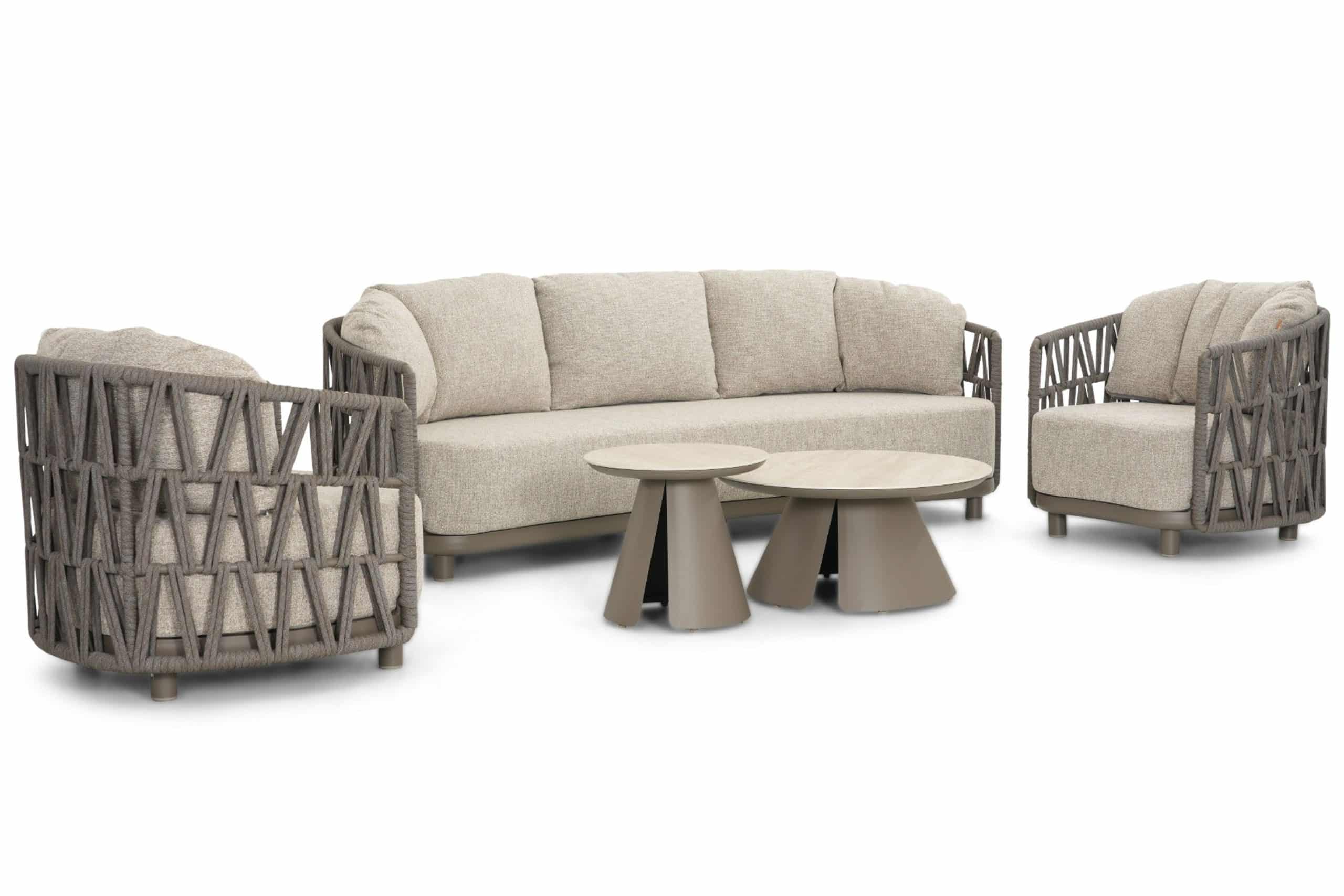 santika cayora stoel bank loungeset 5 delig