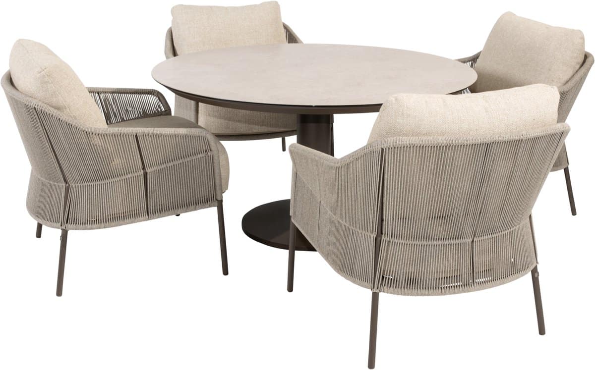 sarah florence low dining tuinset 130xh69 cm 5 delig keramiek