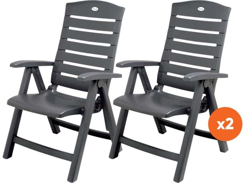 Set van 2 - Hartman Florion Recliner verstelbare tuinstoel