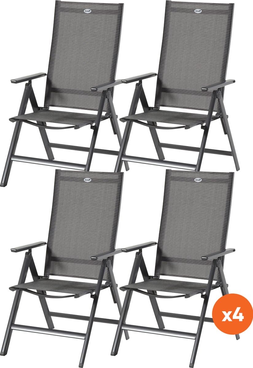 set van 4 hartman aruba verstelbare stoel
