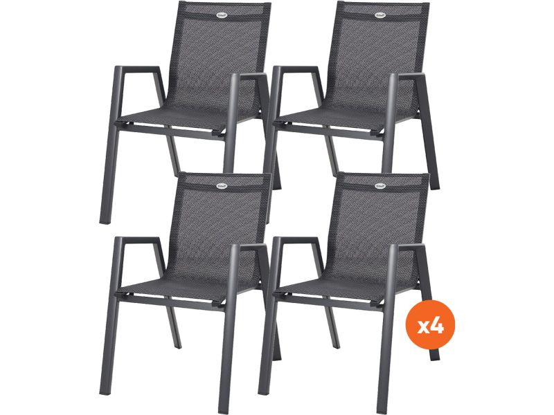 Set van 4 - Hartman Napoli stapelstoel