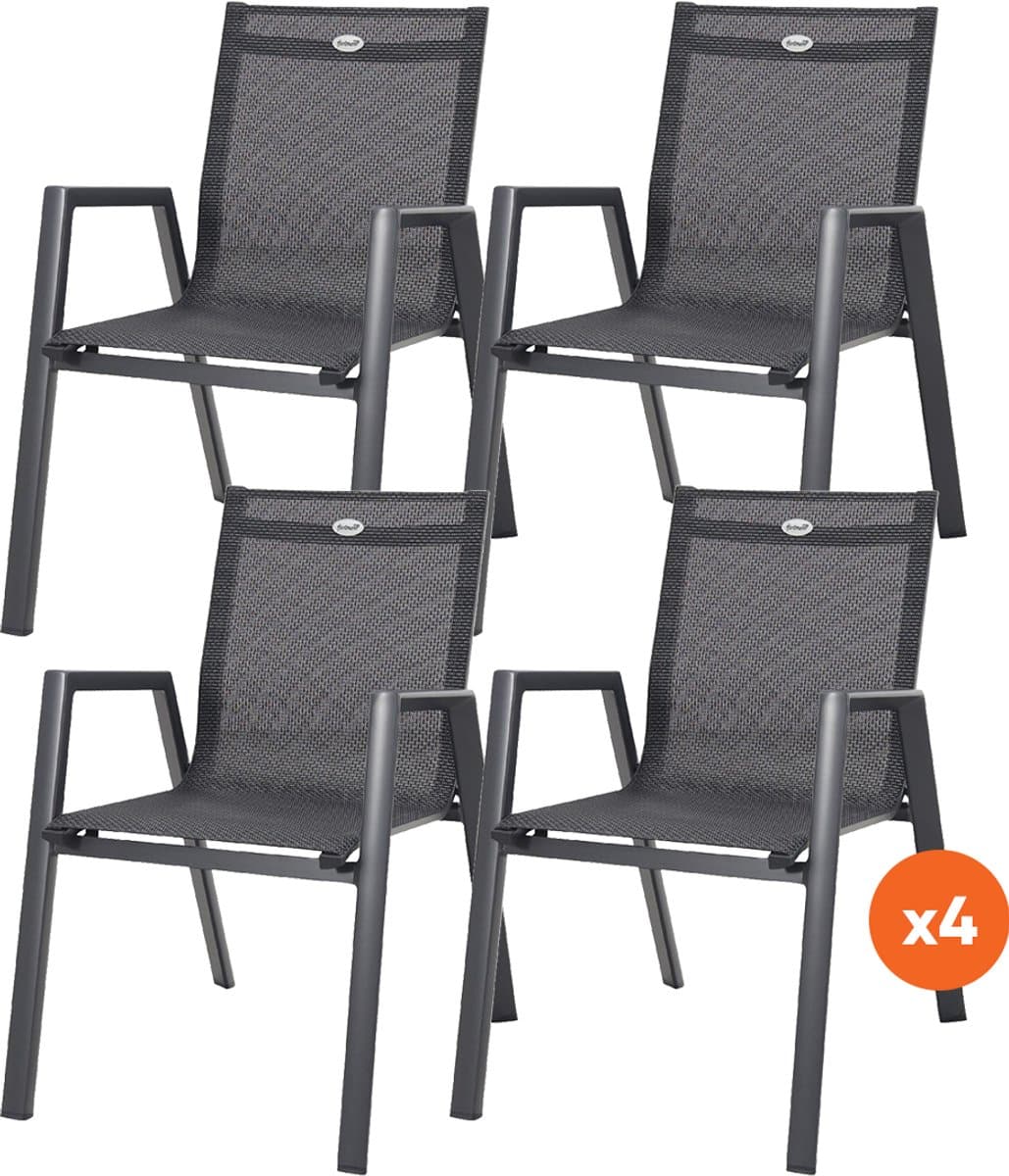 set van 4 hartman napoli stapelstoel