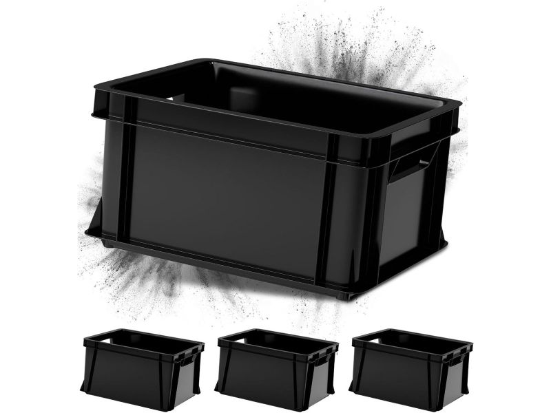 Set van 4 Opbergboxen 11 Liter - Stapelbare Kunststof Boxen