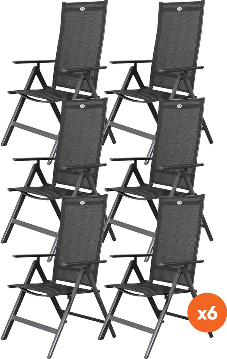 set van 6 hartman napoli verstelbare stoel