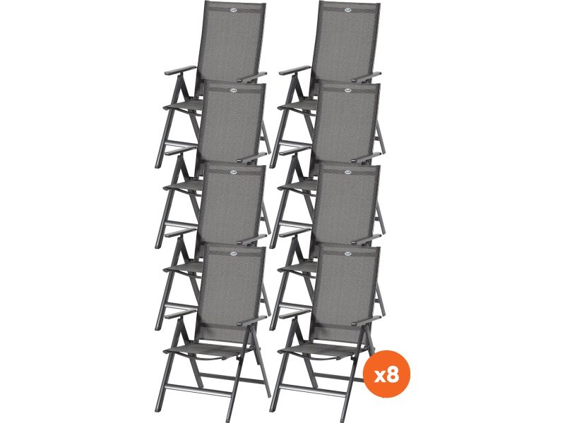 Set van 8 - Hartman Aruba verstelbare stoel
