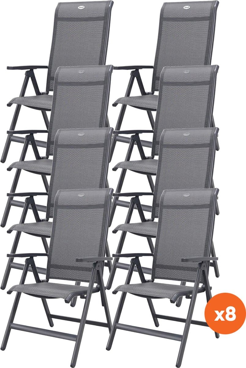 set van 8 hartman milaan verstelbare stoel
