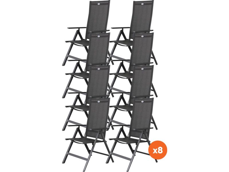 Set van 8 - Hartman Napoli verstelbare stoel