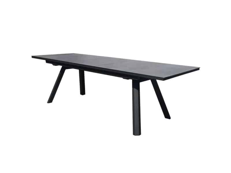 Showroommodel Ancona 2x uitschuifbare diningtafel 180-225-270x90xH76 cm antraciet