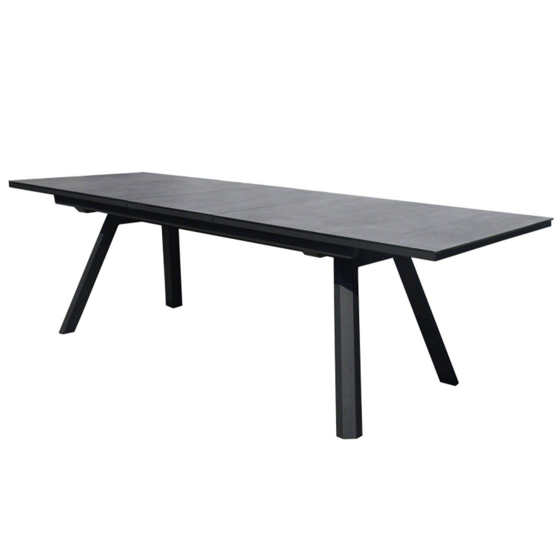 showroommodel ancona 2x uitschuifbare diningtafel 180 225 270x90xh76 cm antraciet