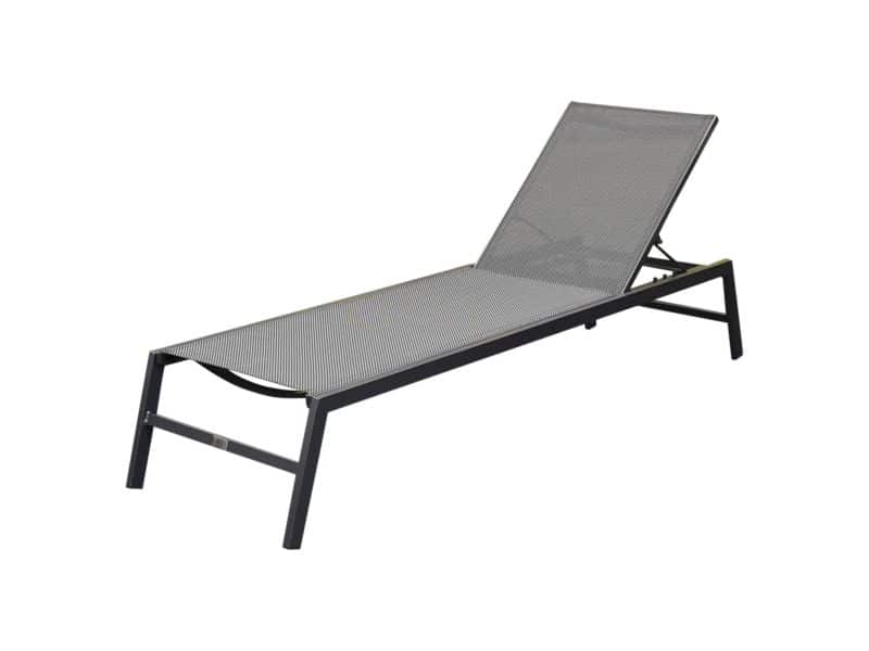 Showroommodel Hetty ligbed aluminium antraciet verstelbaar