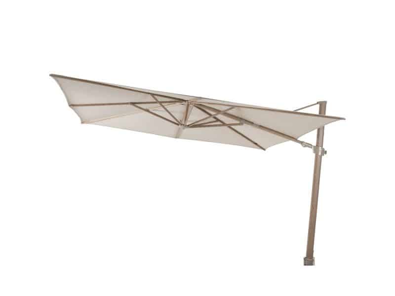 Siesta premium zweefparasol 300x300 cm houtlook sand 4 Seasons Outdoor