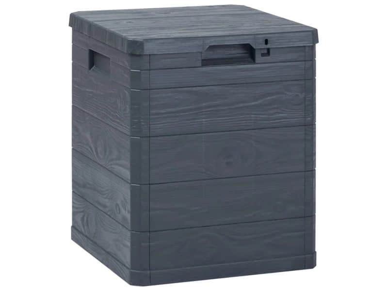 Stemily Opbergbox - Kussenbox - Tuinbox - 90L - Weerbestendig Kunststof - Afsluitbare Deksel - 42,5 cm x 44 cm x 50 cm