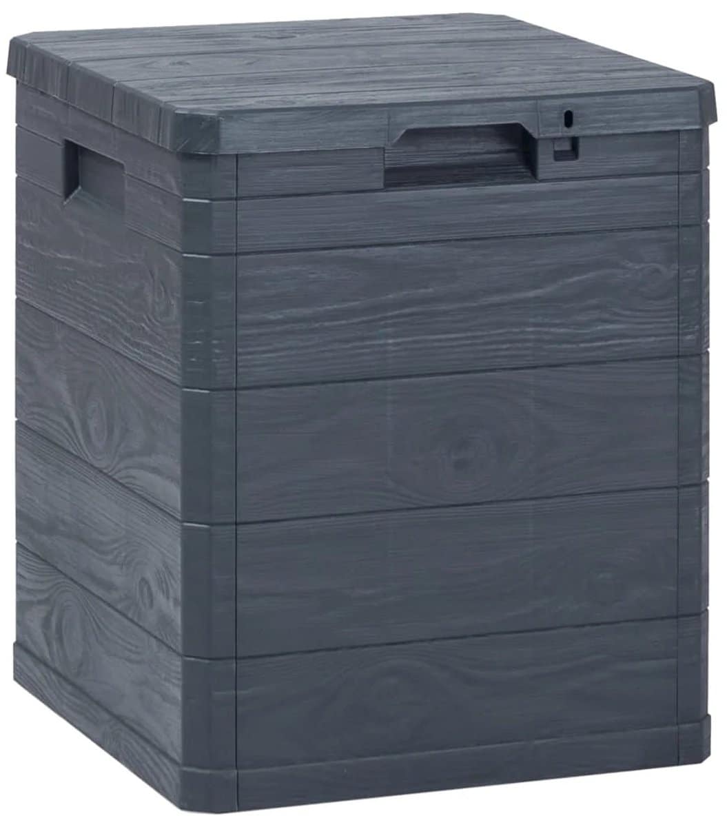 stemily opbergbox kussenbox tuinbox 90l weerbestendig kunststof afsluitbare deksel 42,5 cm x 44 cm x 50 cm