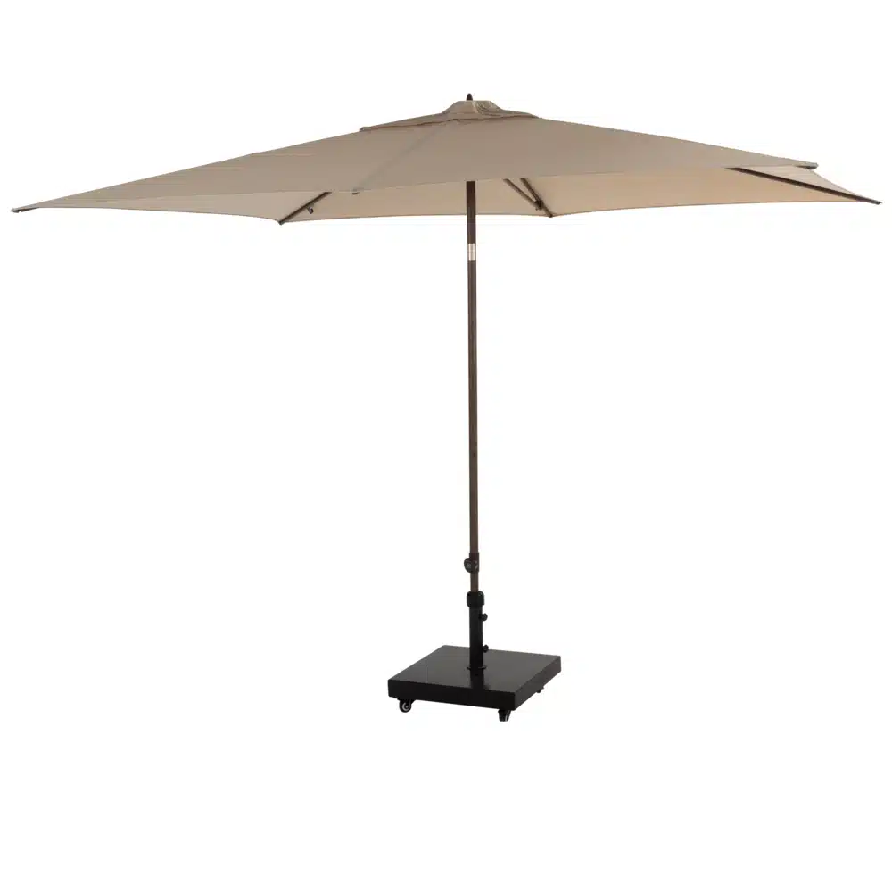 stokparasol azzurro 200 300 wenge frame beach solefin 4so parasol bruin 4 seasons outdoor