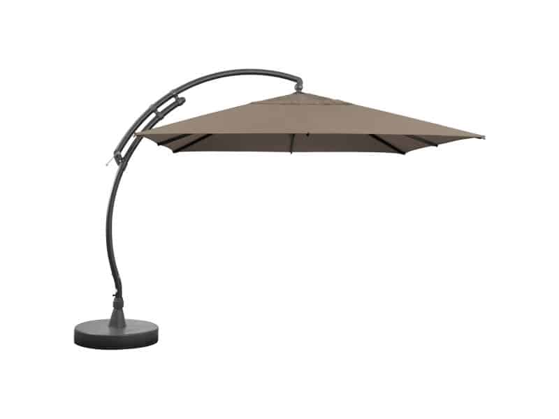 Sungarden Zweefparasol Easy Sun - 300x300cm - Taupe - Kantelbaar Aluminium Mast