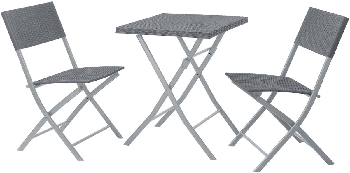 svita lima polyrattan bistroset balkonset klapmeubel stoel tafel tuinmeubel