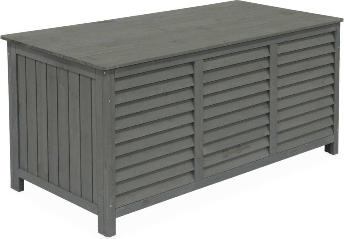sweeek houten tuin opbergbox, castille, 330l, b30 x d64 x h60cm