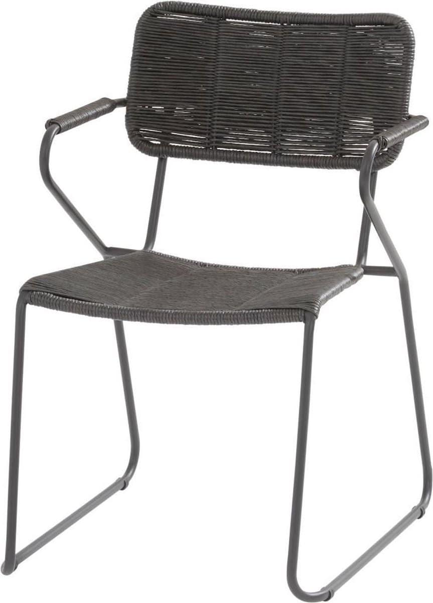 swing stapelbare dining stoel antraciet rope taste 4so