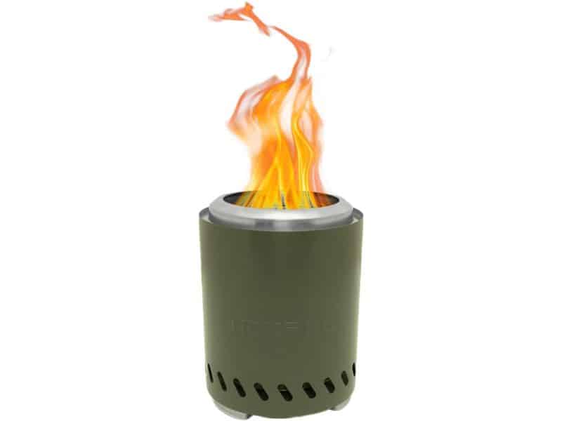 Tafelvuur voor Buiten - Compact in Groen, Ø21 x H24,5 cm
